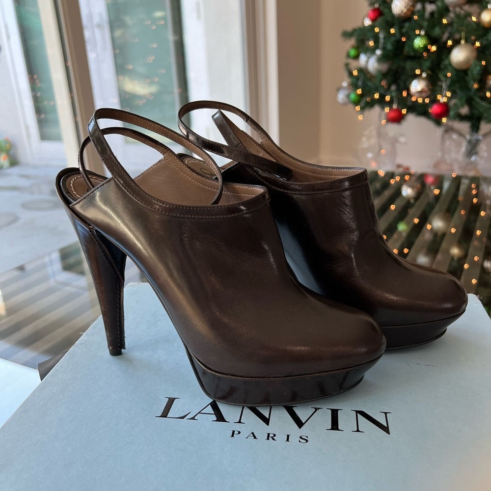 Lanvin Paris Cheville Booties / Mules